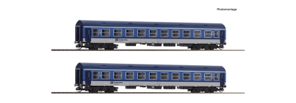 Roco 6280020 - TT - 2-tlg. Set Personenwagen, ČD, Ep. VI - Set 2
